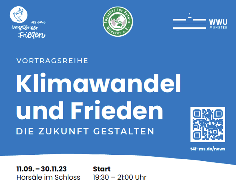 Vortragsreihe Klimawandel und Frieden Die Zukunft gestalten